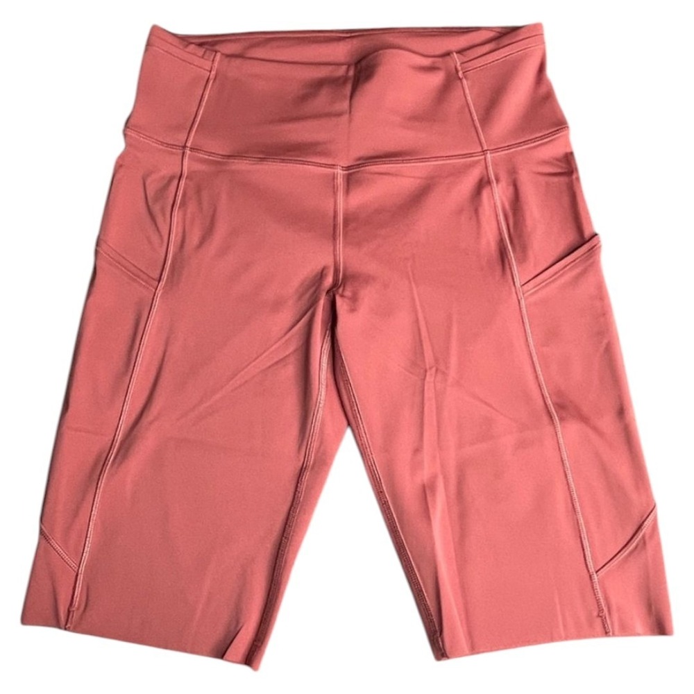 Lululemon‎ Fast Free Shorts 10" Cherry Tint Cool Pockets Run Yoga Workout
